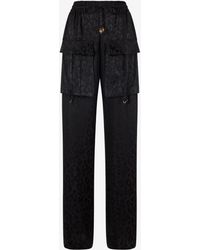 Roberto Cavalli - Pantalon À Imprimé Jaguar Skin Monochrome - Lyst