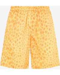 Roberto Cavalli - The Jaguar Kiss Print Bermuda Swim Shorts - Lyst