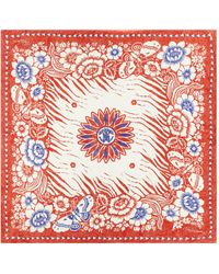 Roberto Cavalli - Scarf With Zebra Pattern And Mirror Snake Monogram - Lyst