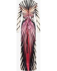 Roberto Cavalli - Ray Of Paradise Print Maxi Dress - Lyst
