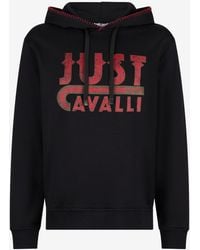 Roberto Cavalli - Hoodie With Logo Print - Lyst