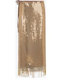 Roberto Cavalli - Sequin Midi Skirt - Lyst