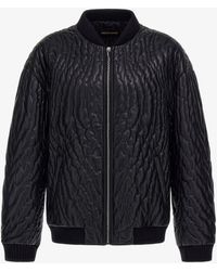 Roberto Cavalli - Quilted Bomber Jacket - Lyst