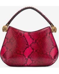 Roberto Cavalli - Python-Print Hobo Roar Bag - Lyst