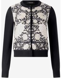 Roberto Cavalli - Silk-Blend Cardigan With Flowers - Lyst