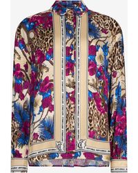 Roberto Cavalli - Flower Leopard Print Shirt - Lyst