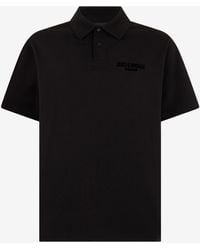Roberto Cavalli - Polo Nera Con Logo Ricamato - Lyst