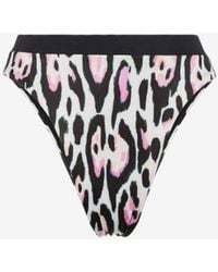 Roberto Cavalli - Jaguar-Print Bikini Bottoms - Lyst