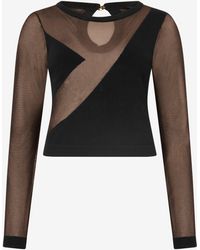 Roberto Cavalli - See-Through Top - Lyst