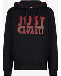 Roberto Cavalli - Hoodie With Logo Print - Lyst