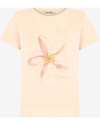 Roberto Cavalli - Flower Print T-Shirt - Lyst