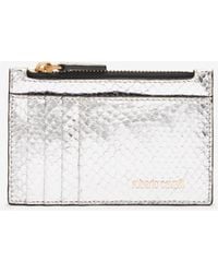 Roberto Cavalli - Metallic Snake-Scale Card Holder - Lyst