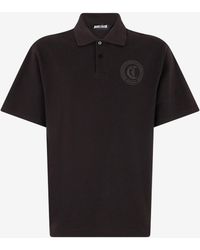 Roberto Cavalli - Polo With Jc Monogram Embroidery - Lyst