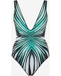 Roberto Cavalli - Ray Of Sea Print One-Piece Swimsuit - Lyst