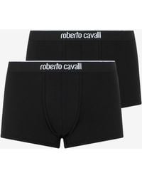 Roberto Cavalli - Cotton Boxer Shorts Bi-Pack - Lyst