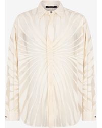 Roberto Cavalli - Shirt With Ray Devoré Print - Lyst