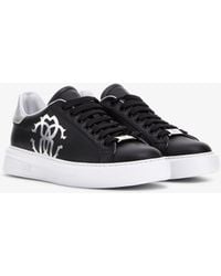 Roberto Cavalli - Sneakers With Monogram Mirror Snake - Lyst