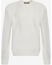 Roberto Cavalli - Sweatshirt With Monogram Rc Embossed Logo - Lyst