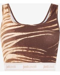 Roberto Cavalli - Natural Barb Print Top - Lyst