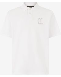 Roberto Cavalli - Polo Shirt With Embossed Jc Monogram - Lyst