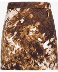 Roberto Cavalli - Appaloosa Print Mini Skirt - Lyst