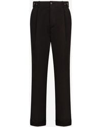 Roberto Cavalli - Pleat-Detail Straight-Leg Trousers - Lyst