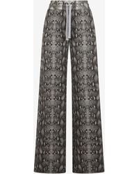 Roberto Cavalli - Python Print Trousers - Lyst