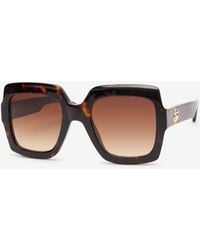 Roberto Cavalli - Occhiali Da Sole Squadrati Monogram Rc - Lyst