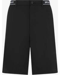 Roberto Cavalli - Bermuda Shorts With Logo - Lyst