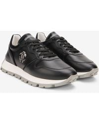 Roberto Cavalli - Schwarze Sneakers Mit Rc-Monogramm - Lyst