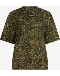 Roberto Cavalli - Leopard Print T-Shirt - Lyst