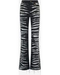 Roberto Cavalli - Pants With Zebra Print - Lyst