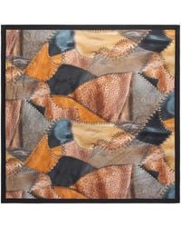 Roberto Cavalli - Scarf With Patchwork Print - Lyst