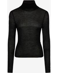 Roberto Cavalli - Silk/Wool-Blend Turtleneck - Lyst