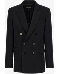 Roberto Cavalli - Double-Breasted Blazer - Lyst