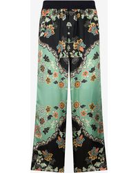 Roberto Cavalli - Kimono Print Trousers - Lyst