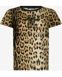 Roberto Cavalli - T-Shirt À Imprimé Léopard - Lyst