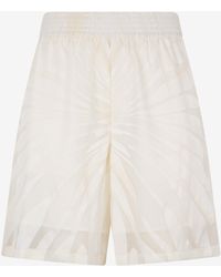 Roberto Cavalli - Bermuda Shorts With Ray Devoré Print - Lyst