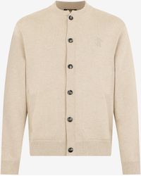 Roberto Cavalli - Cardigan With Embroidered Monogram Rc - Lyst