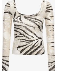 Roberto Cavalli - Zebra Printed Top - Lyst