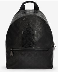 Roberto Cavalli - Backpack With All-Over Mirror Snake Monogram - Lyst