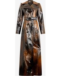 Roberto Cavalli - Trench Coat Used Effect - Lyst