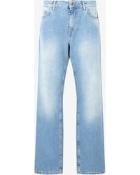 Roberto Cavalli - Jeans With Faded Detailing - Lyst