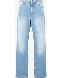 Roberto Cavalli - Jeans With Faded Detailing - Lyst