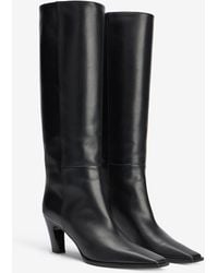 Roberto Cavalli - Botas De Piel Con Monograma Mirror Snake - Lyst
