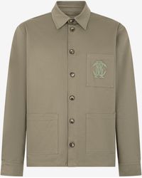 Roberto Cavalli - Military Shirt Jacket With Monogram Rc - Lyst