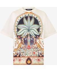 Roberto Cavalli - Tropical Garden Print T-Shirt - Lyst