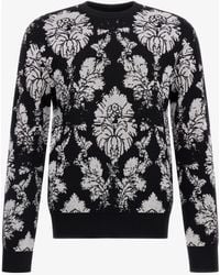 Roberto Cavalli - Pullover Mit Broccato-Print - Lyst