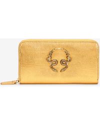 Roberto Cavalli - Serpentine Zip-Around Wallet - Lyst