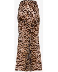 Roberto Cavalli - Leopard-print Maxi Skirt - Lyst
